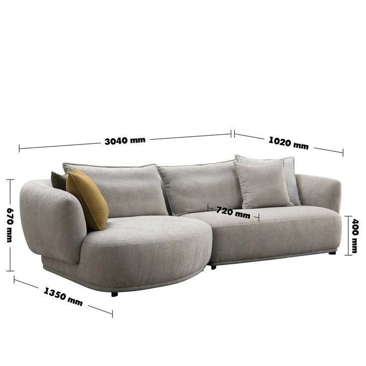 Modern sherpa fabric l shape sectional sofa granitova 3+l size charts.
