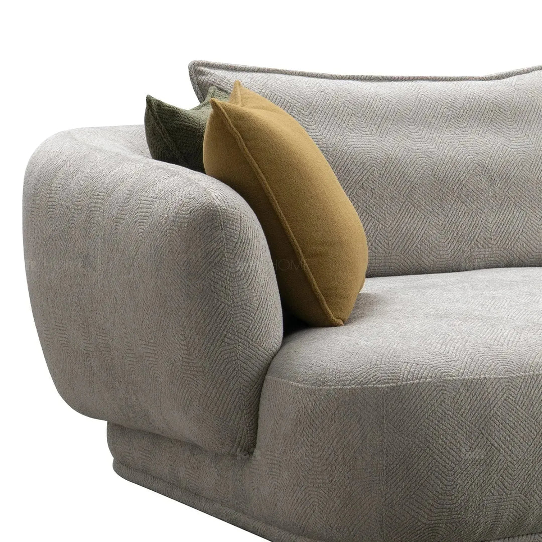 Modern sherpa fabric l shape sectional sofa granitova 3+l in details.