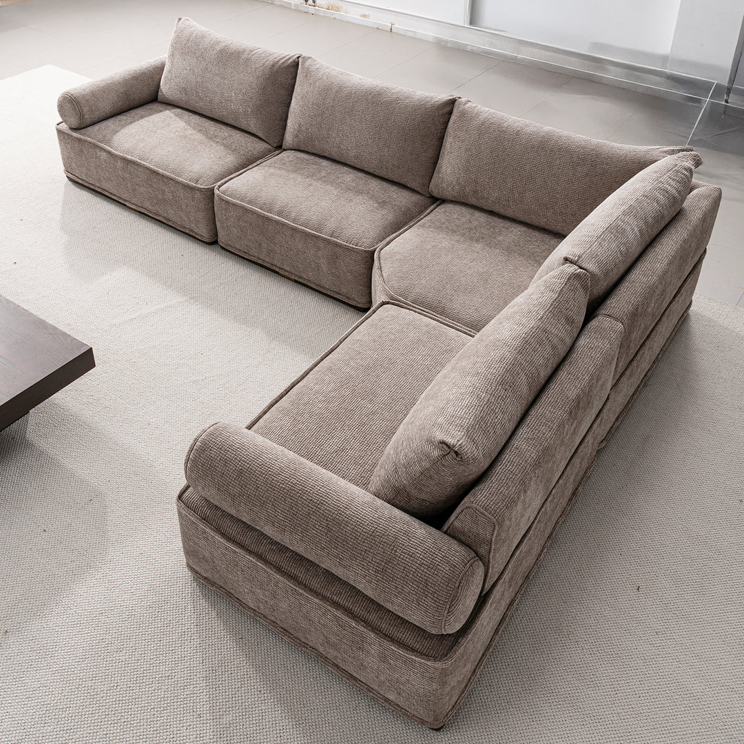 Minimalist corduroy velvet fabric modular joint connection 1 seater sofa cordy color swatches.
