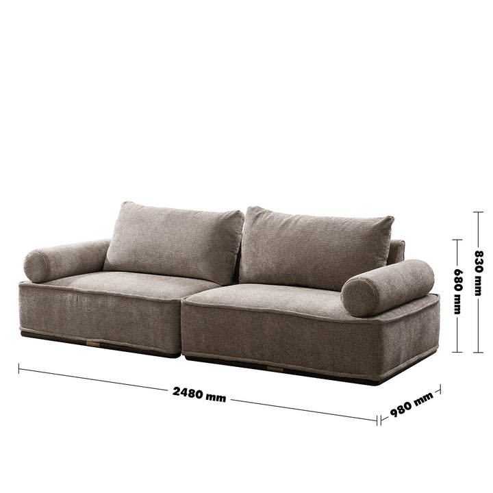 Minimalist corduroy velvet fabric sectional 3 seater sofa cordy size charts.