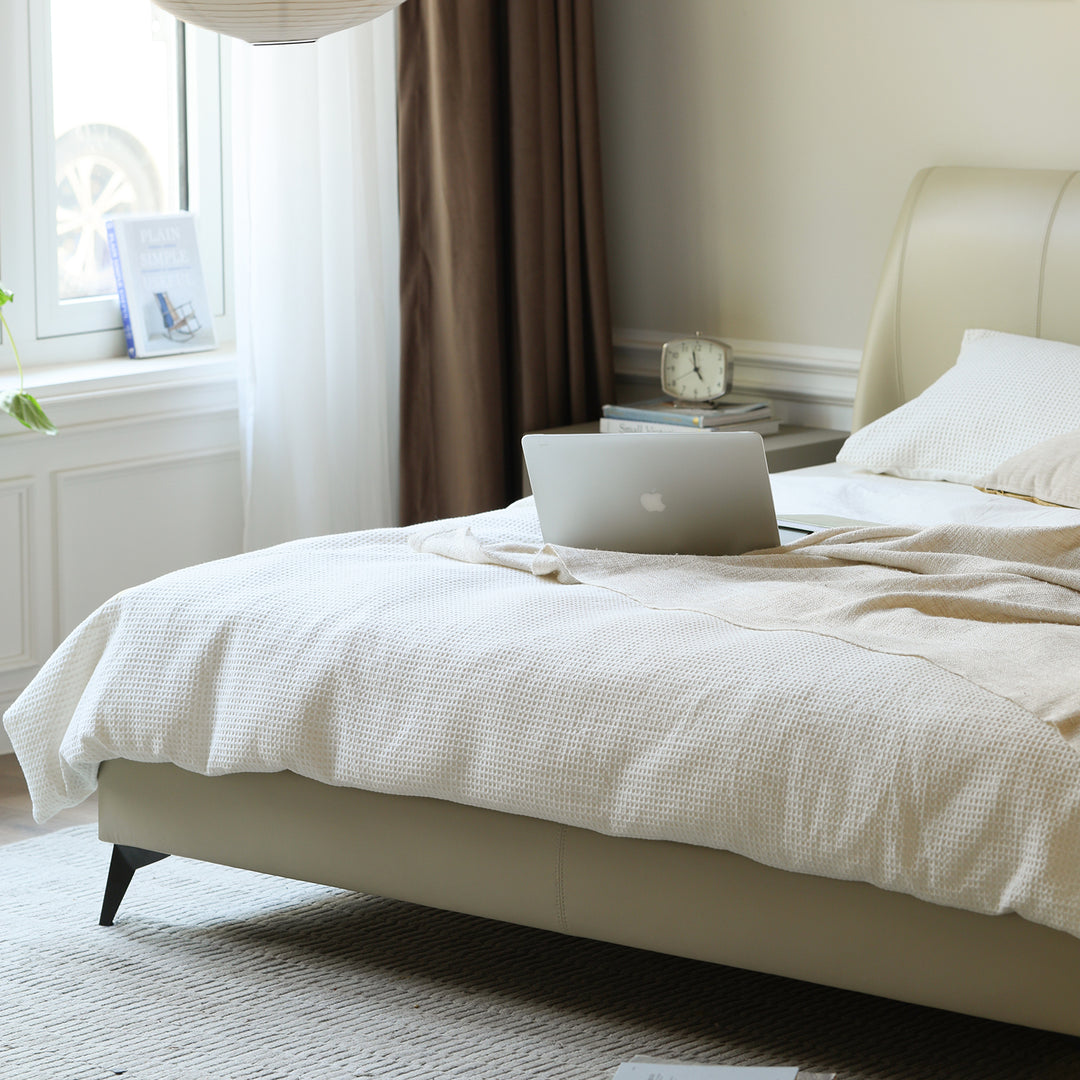 Modern genuine leather bed frame dusko environmental situation.