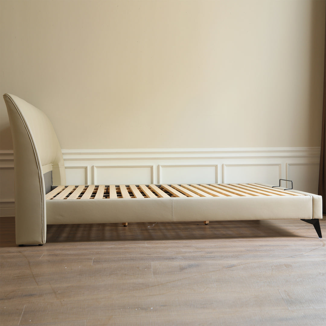 Modern genuine leather bed frame dusko situational feels.