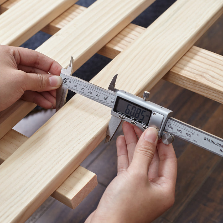 Modern genuine leather bed frame dusko detail 1.