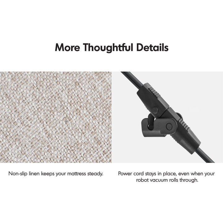 Minimalist metal electric adjustable bed frame with mattress 2in1 set upone detail 2.