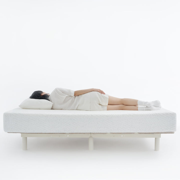 Minimalist metal electric adjustable bed frame with mattress 2in1 set upone detail 11.