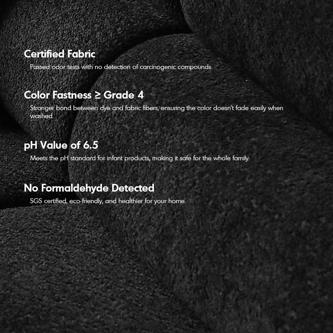 Cream boucle fabric electric functional 3 seater sofa bed sleepo detail 4.