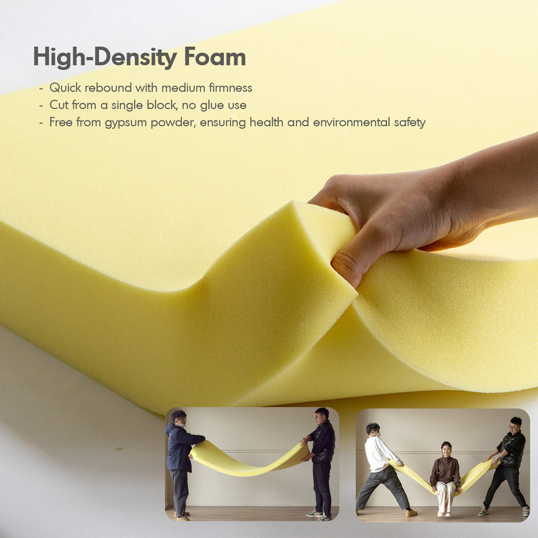 Cream boucle fabric electric functional 4 seater sofa bed sleepo detail 3.