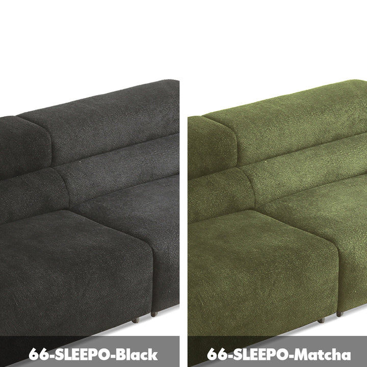 Cream boucle fabric electric functional 4 seater sofa bed sleepo color swatches.