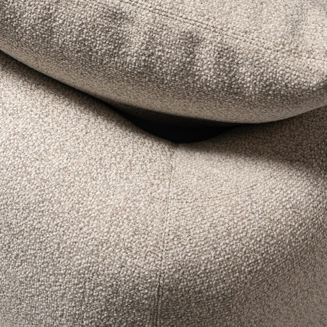 Cream boucle fabric modular l shape sectional sofa serene 2+l color swatches.