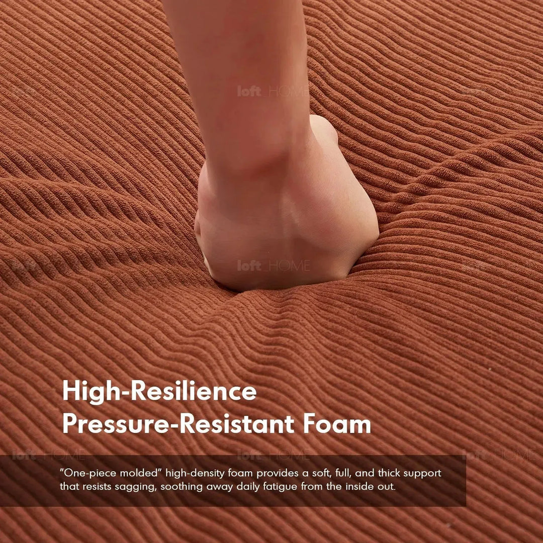 Modern corduroy fabric sofa bed squeeze environmental situation.