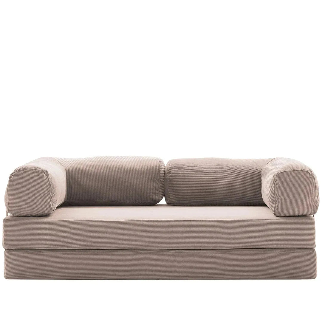 Modern corduroy fabric sofa bed squeeze detail 7.