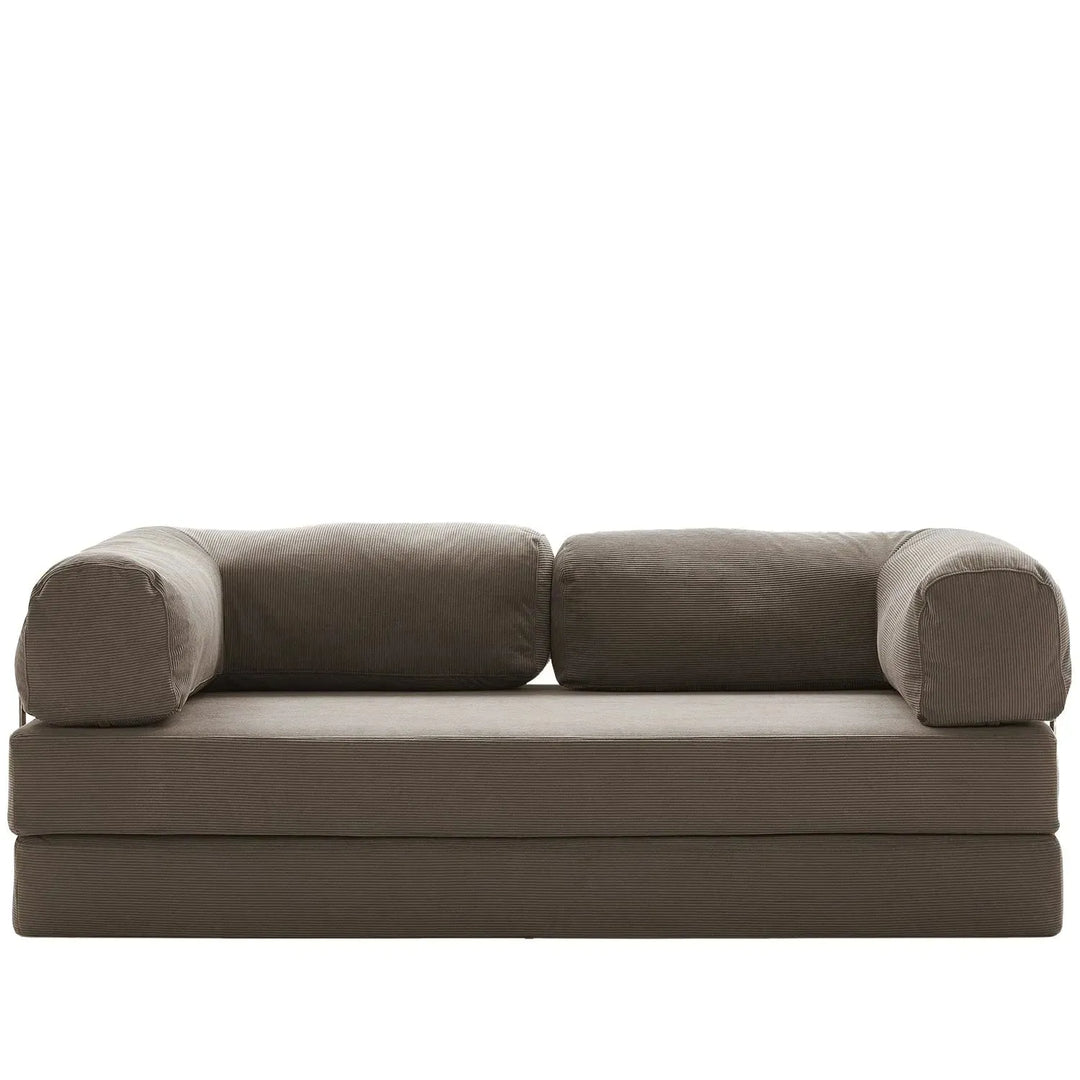 Modern corduroy fabric sofa bed squeeze detail 8.