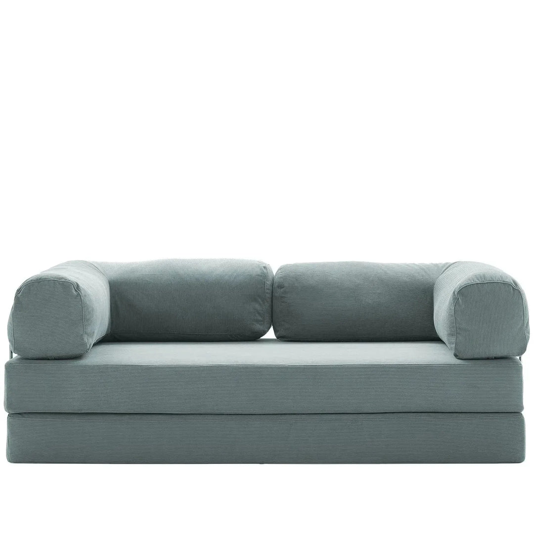 Modern corduroy fabric sofa bed squeeze detail 11.