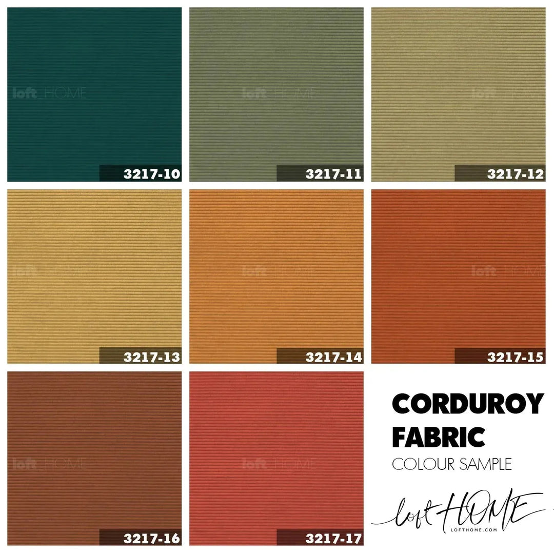 Modern corduroy fabric sofa bed squeeze material variants.
