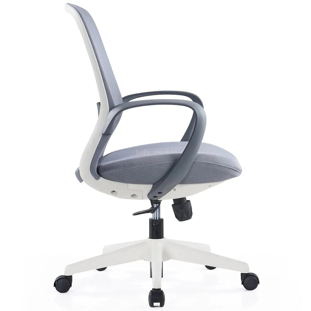 Modern mesh ergonomic office chair conch material variants.