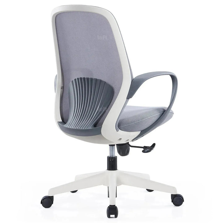 Modern mesh ergonomic office chair conch in real life style.