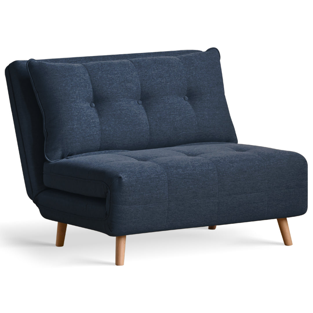 Modern mixed weave fabric 1 seater sofa bed aero detail 1.