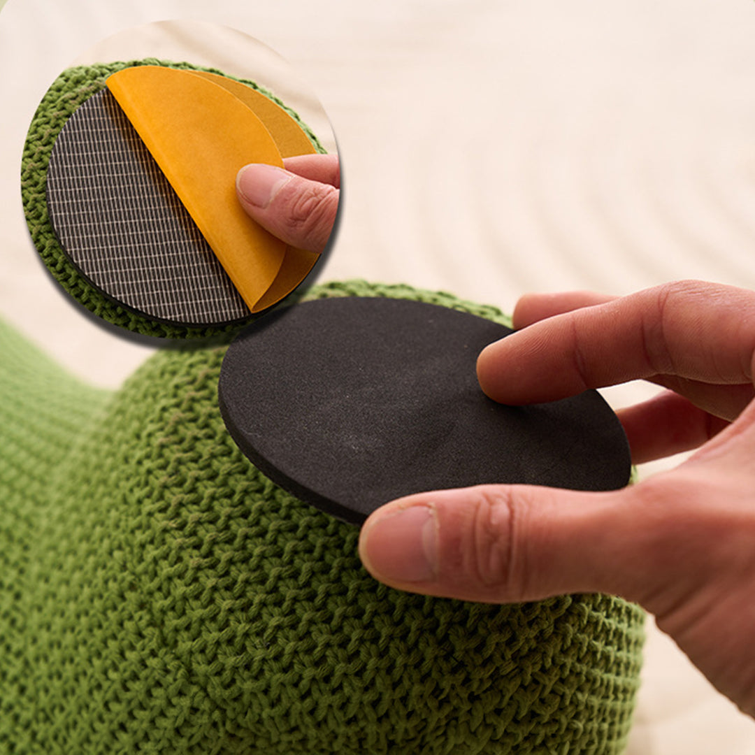 Contemporary mixed weave fabric ottoman decoration hippo environmental situation.