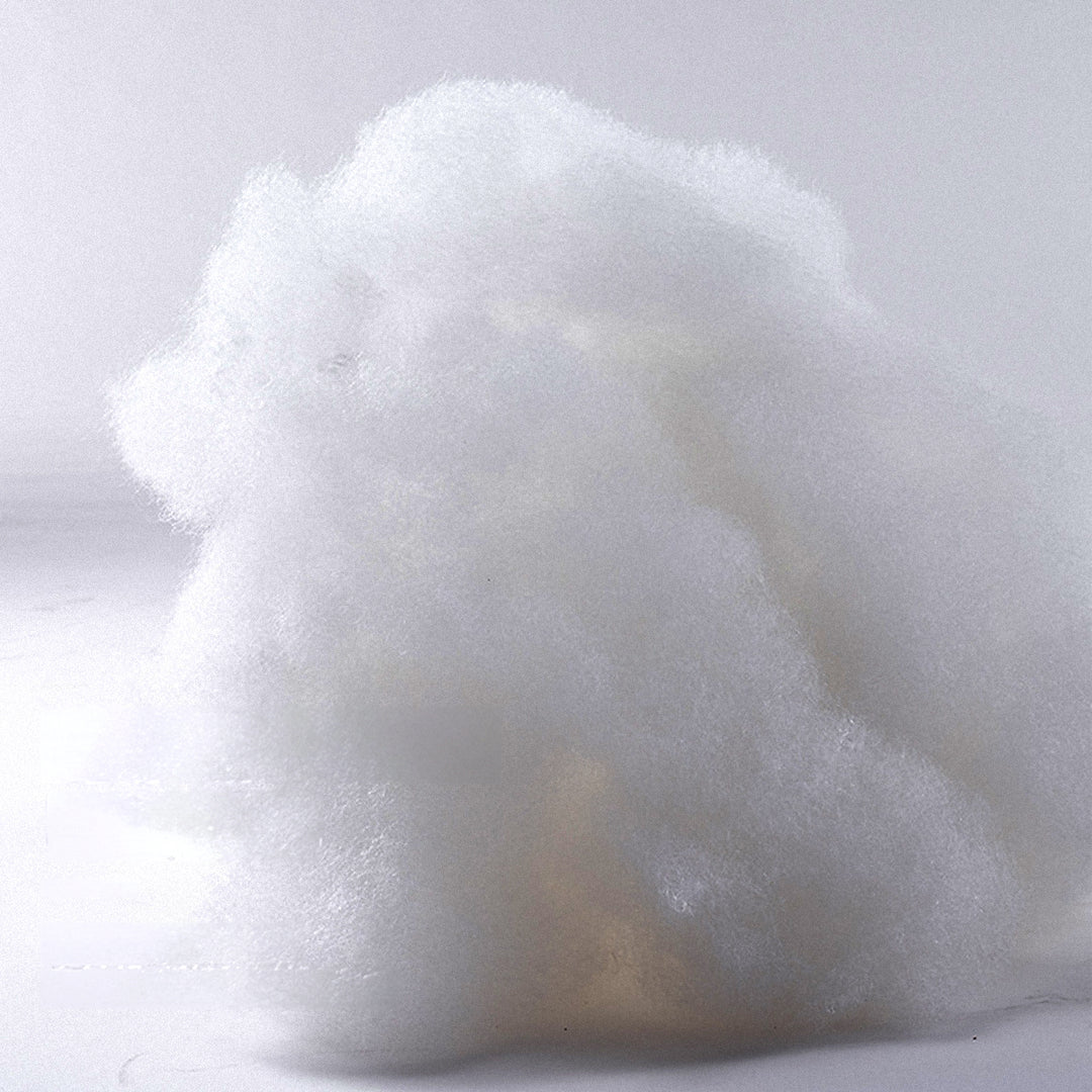 Contemporary mixed weave fabric ottoman decoration rhino in real life style.