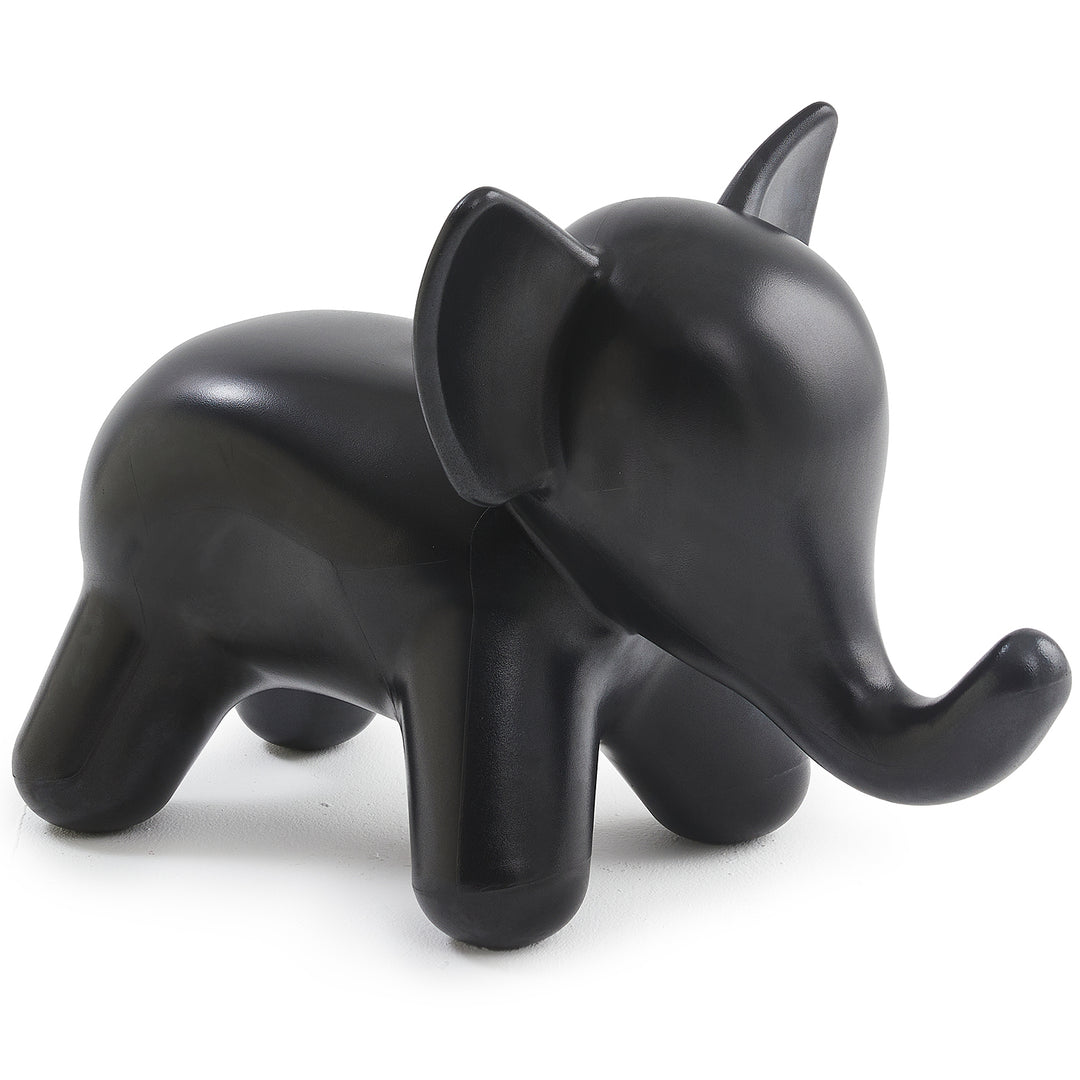 Contemporary plastic ottoman elephant detail 3.