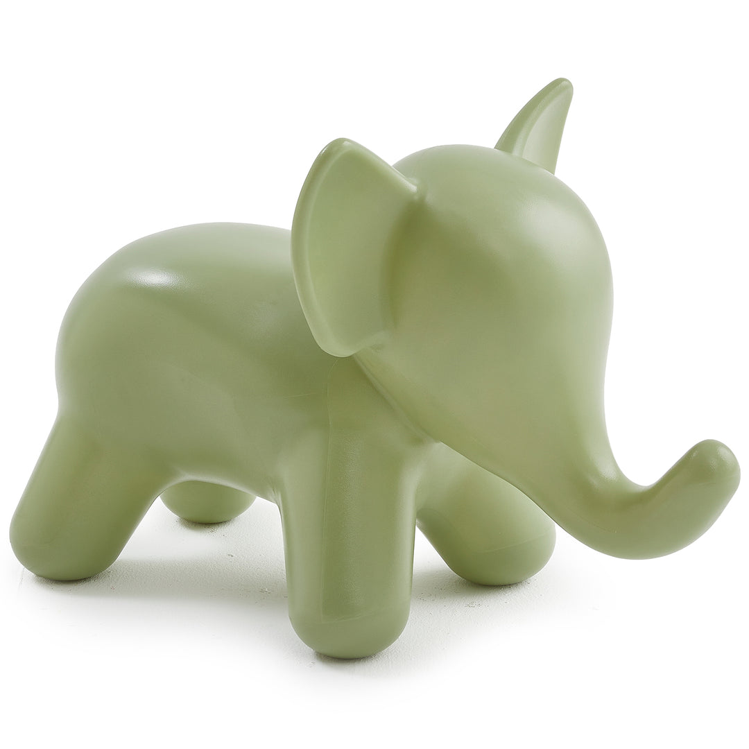 Contemporary plastic ottoman elephant detail 4.