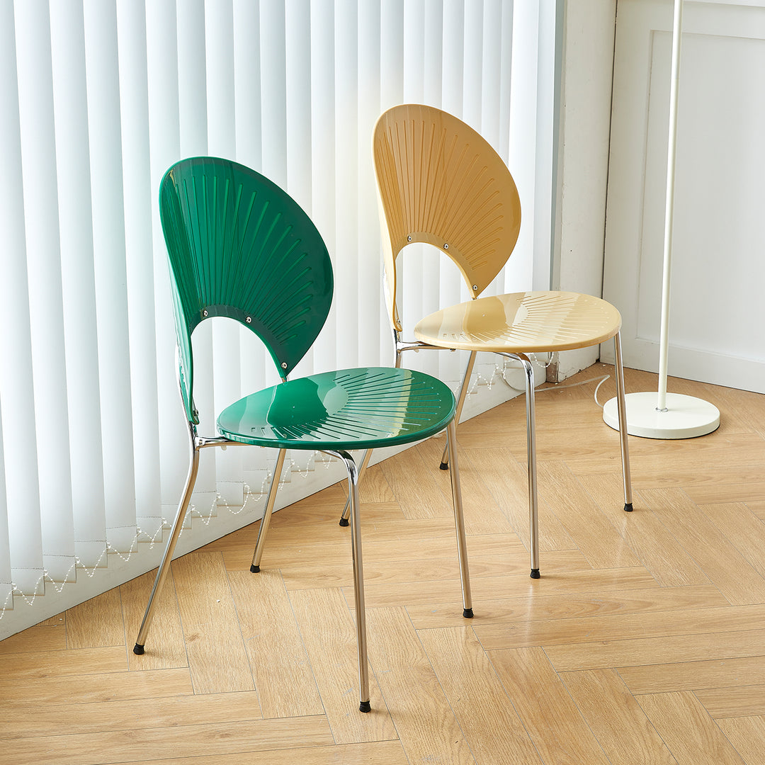 Contemporary plastic dining chair apollo conceptual design.