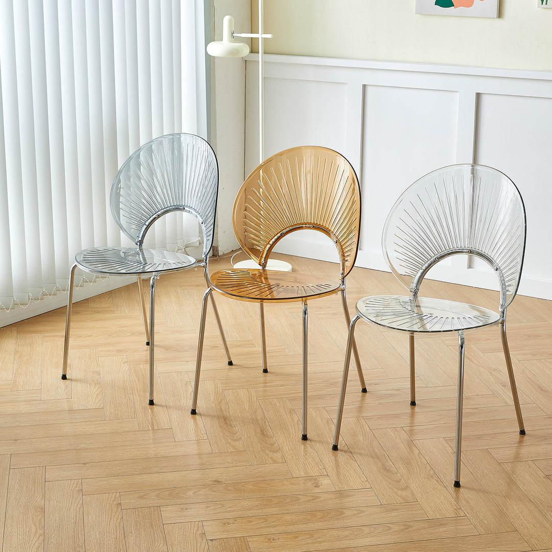 Contemporary plastic dining chair apollo detail 8.
