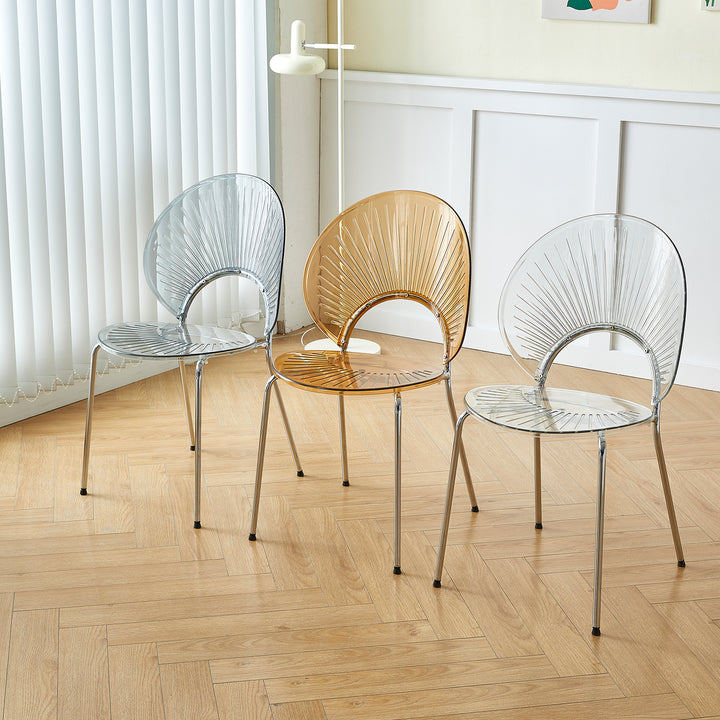 Contemporary plastic dining chair apollo detail 8.