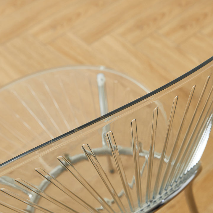 Contemporary plastic dining chair apollo detail 14.