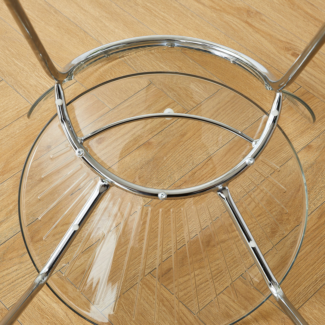 Contemporary plastic dining chair apollo detail 15.