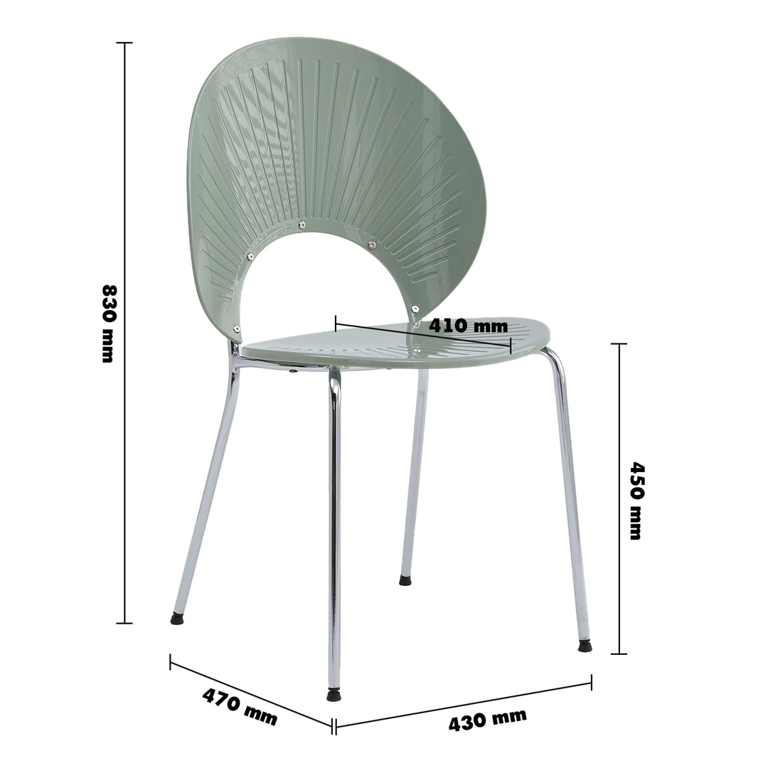 Contemporary plastic dining chair apollo size charts.