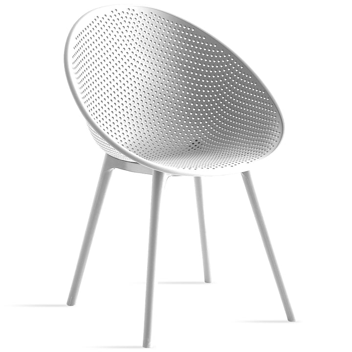 Contemporary plastic dining chair europa situational feels.