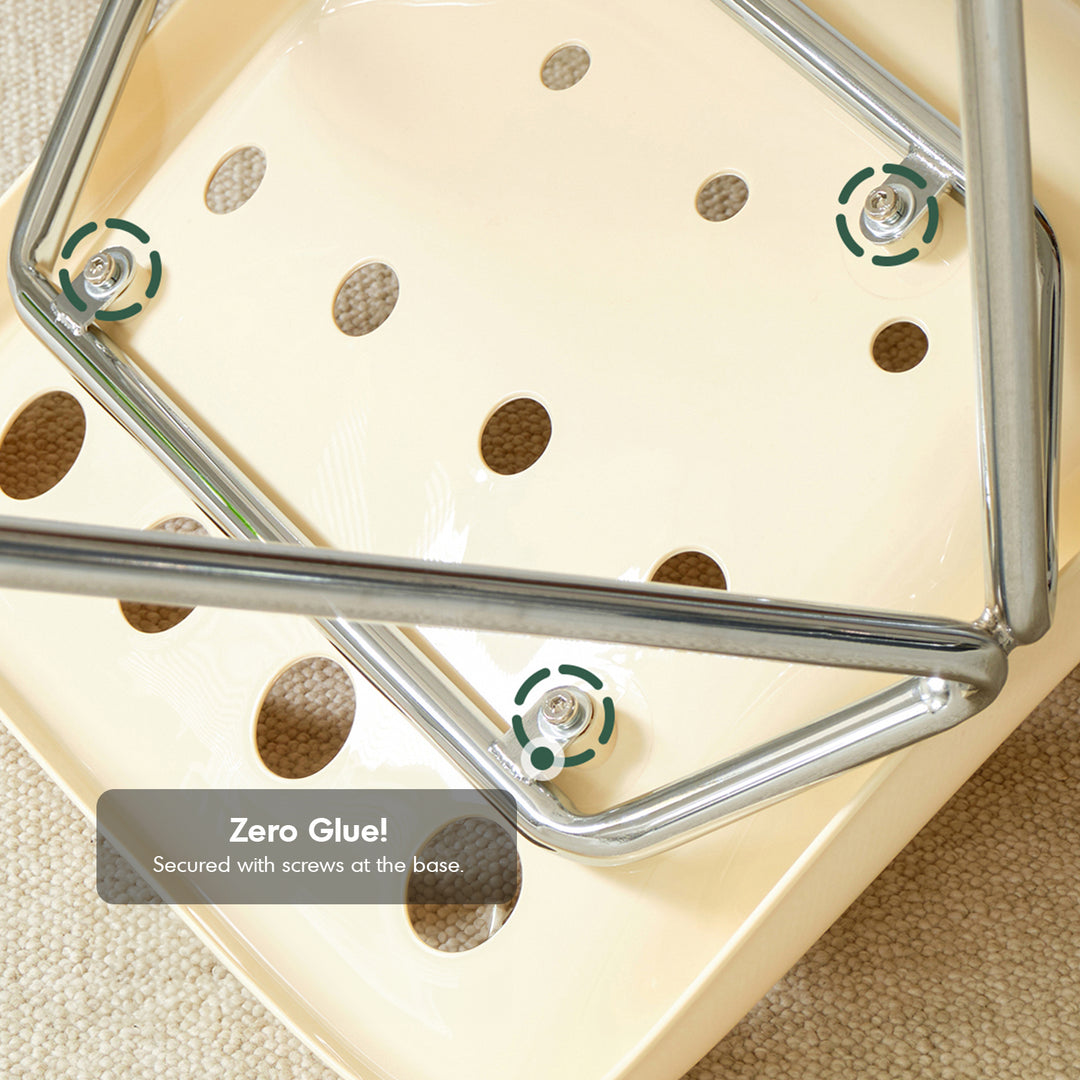 Contemporary plastic dining chair polo conceptual design.