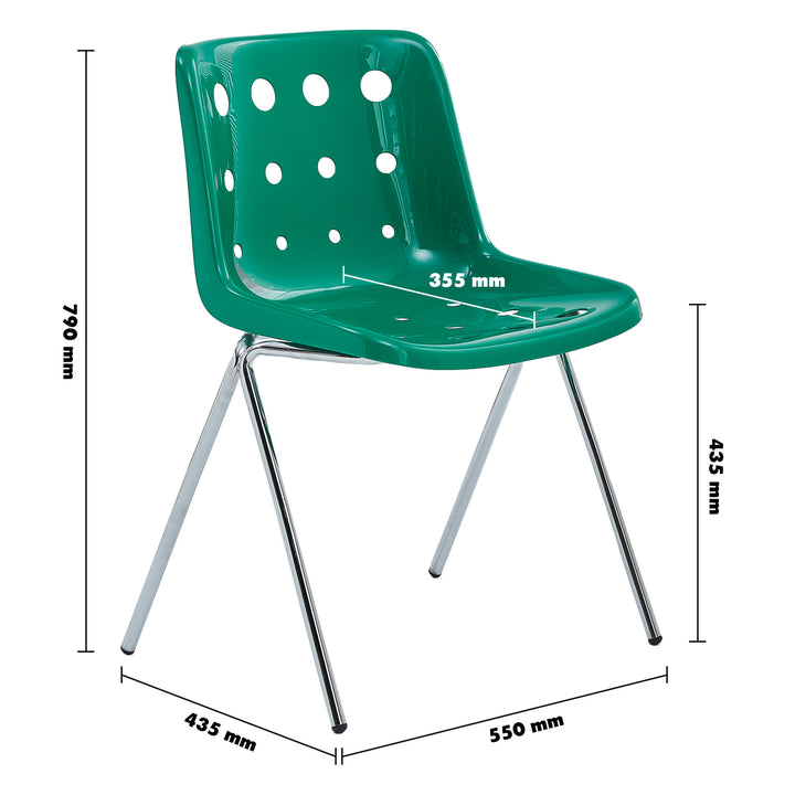 Contemporary plastic dining chair polo size charts.