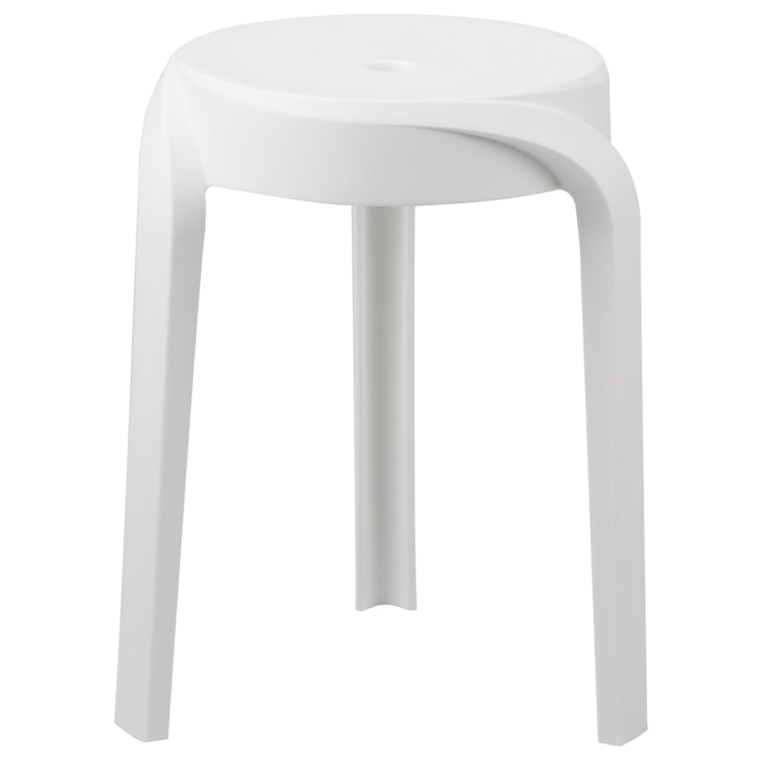 Modern plastic stackable dining stool 4pcs set whirl detail 13.