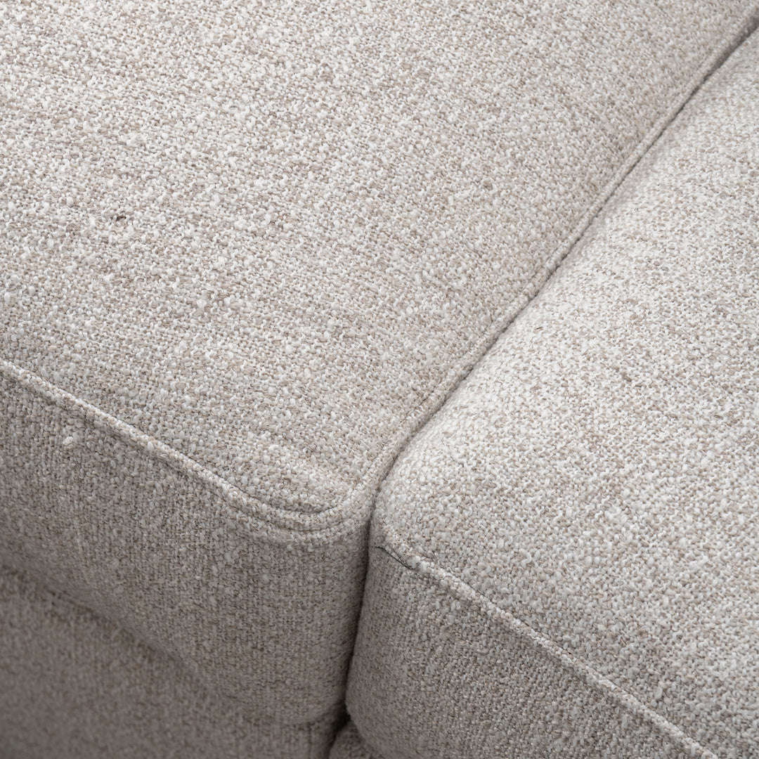 Modern mixed weave fabric 2 seater sofa terra with context.