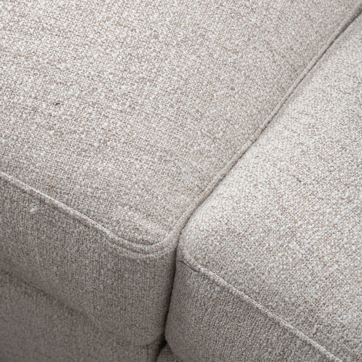 Modern mixed weave fabric 2 seater sofa terra with context.