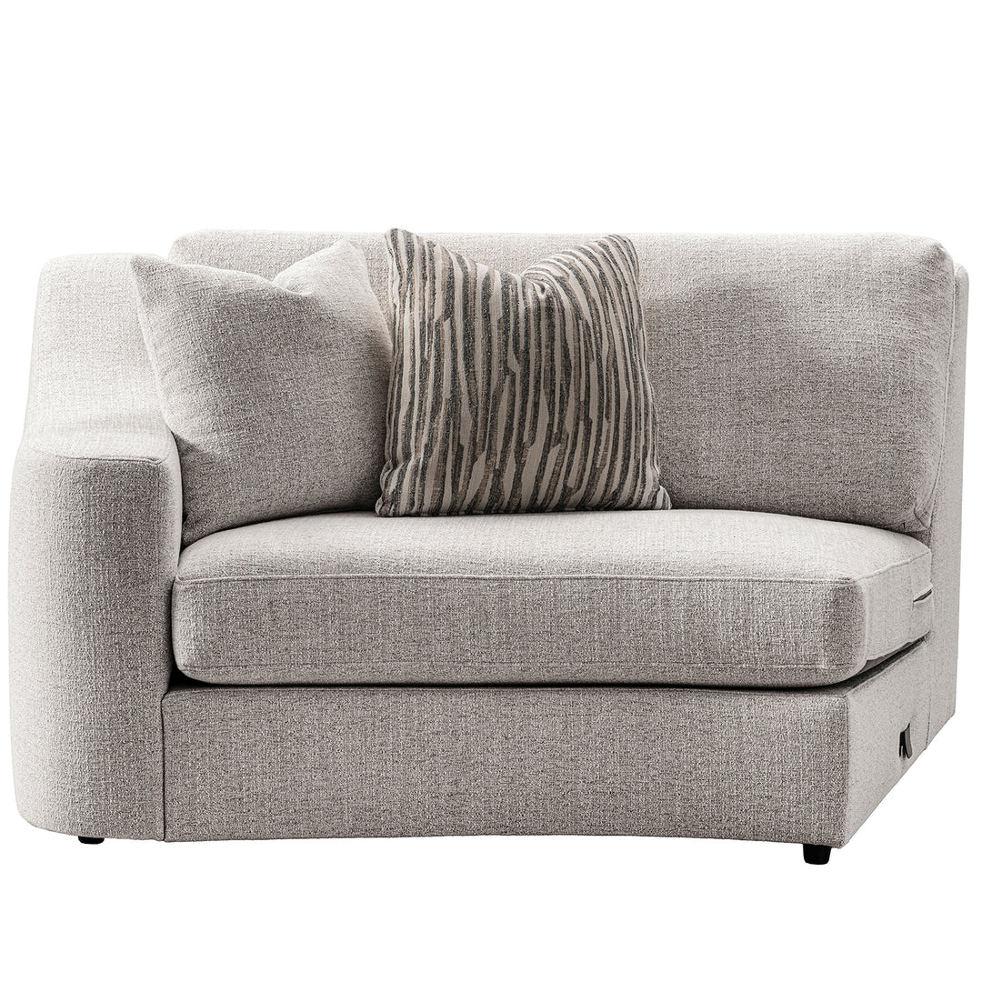 Modern mixed weave fabric modular corner 2 seater sofa terra conceptual design.