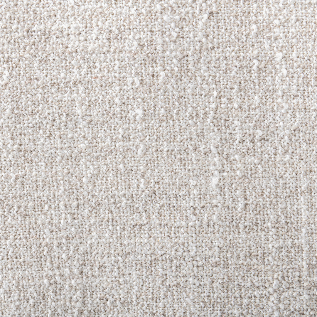 Modern mixed weave fabric modular corner 2 seater sofa terra color swatches.