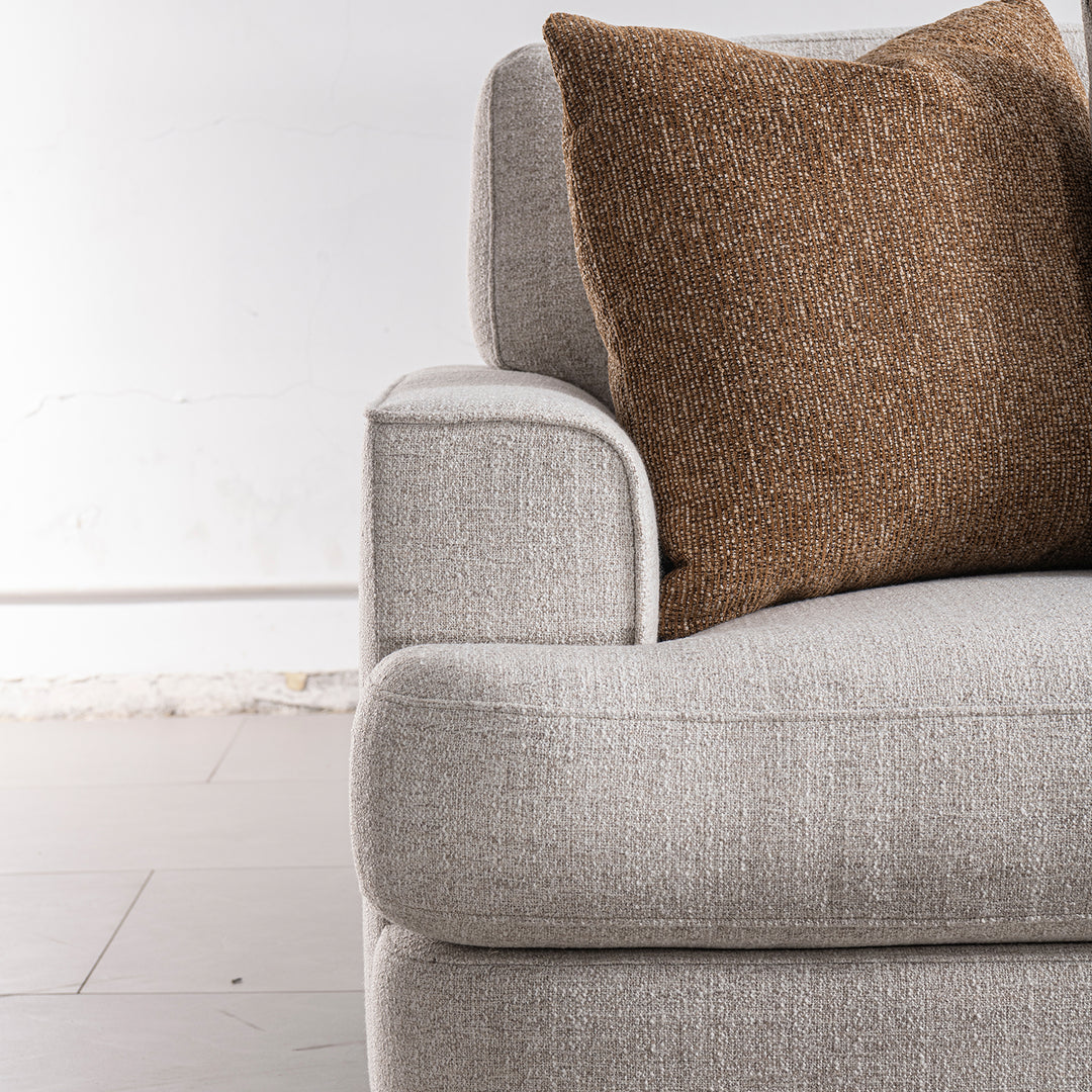 Modern mixed weave fabric modular l shape sectional sofa 3+l lucent material variants.