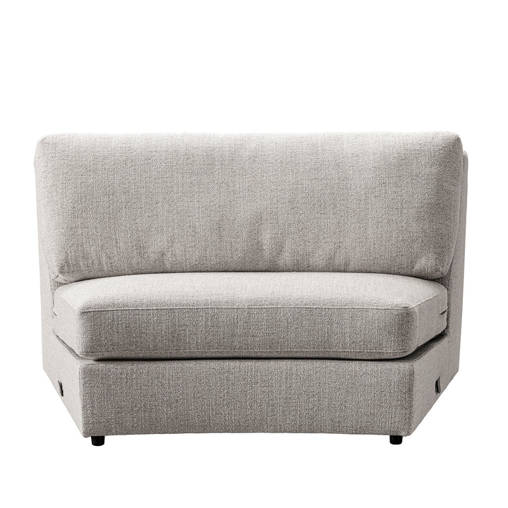 Modern mixed weave fabric modular sectional 7 seater sofa terra detail 1.