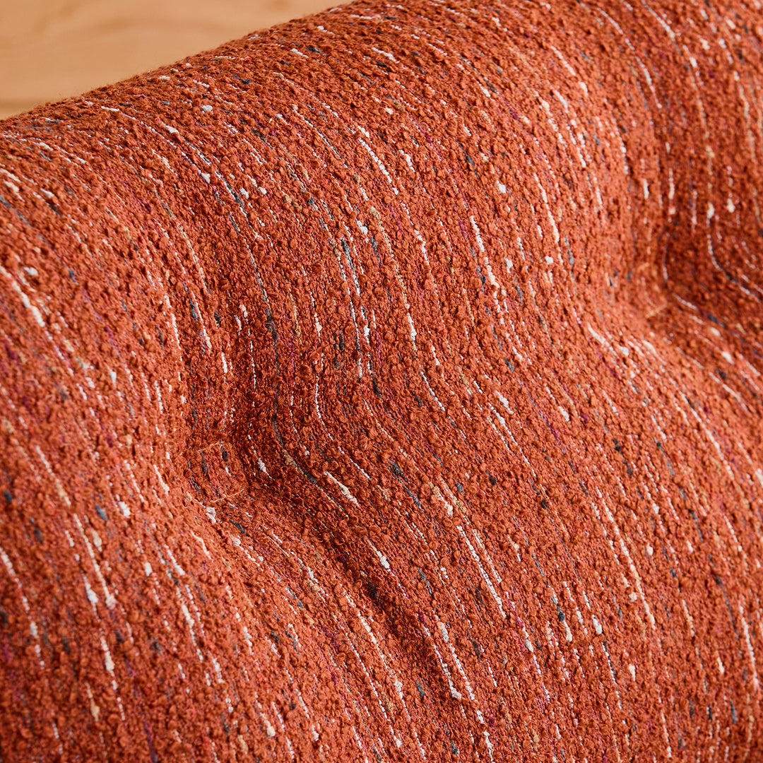 Modern mixed weave fabric revolving 1 seater sofa benny layered structure.