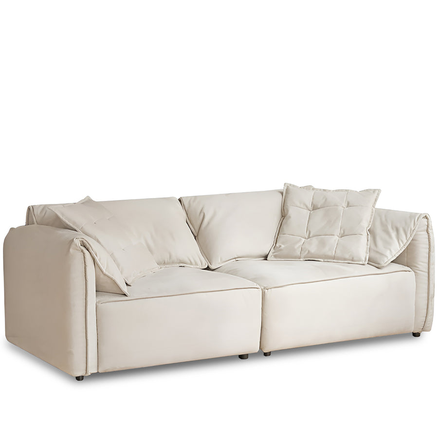 Modern Suede Fabric Sectional 3 Seater Sofa LOOMA