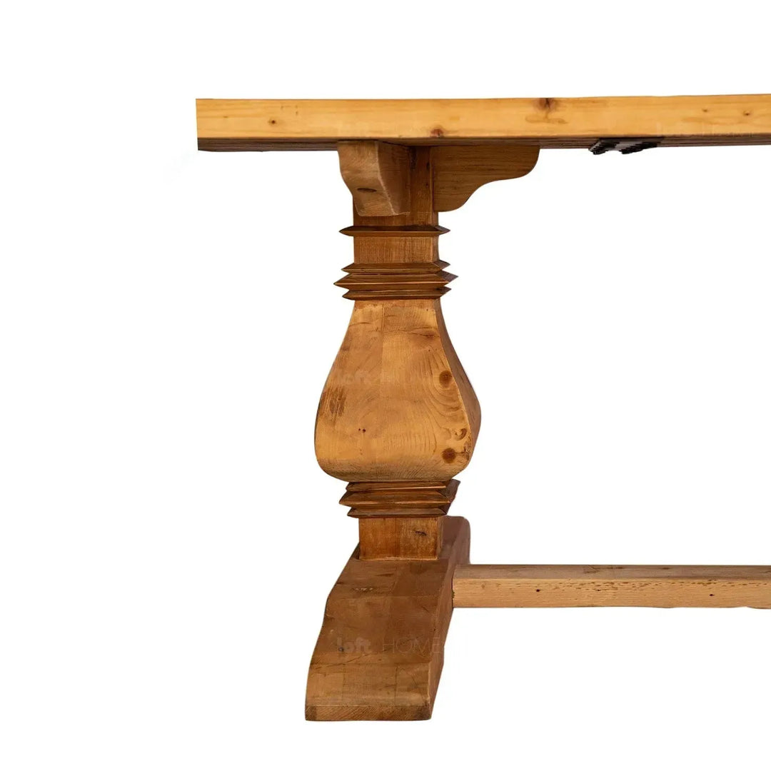 Rustic elm wood dining table lantern color swatches.