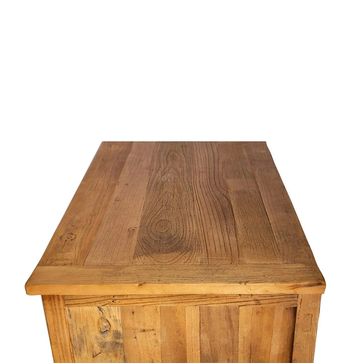 Rustic elm wood storage cabinet tranquility in real life style.