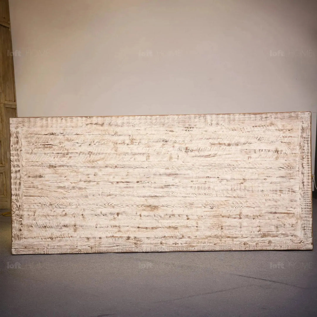 Rustic pine wood dining table sherlock with context.