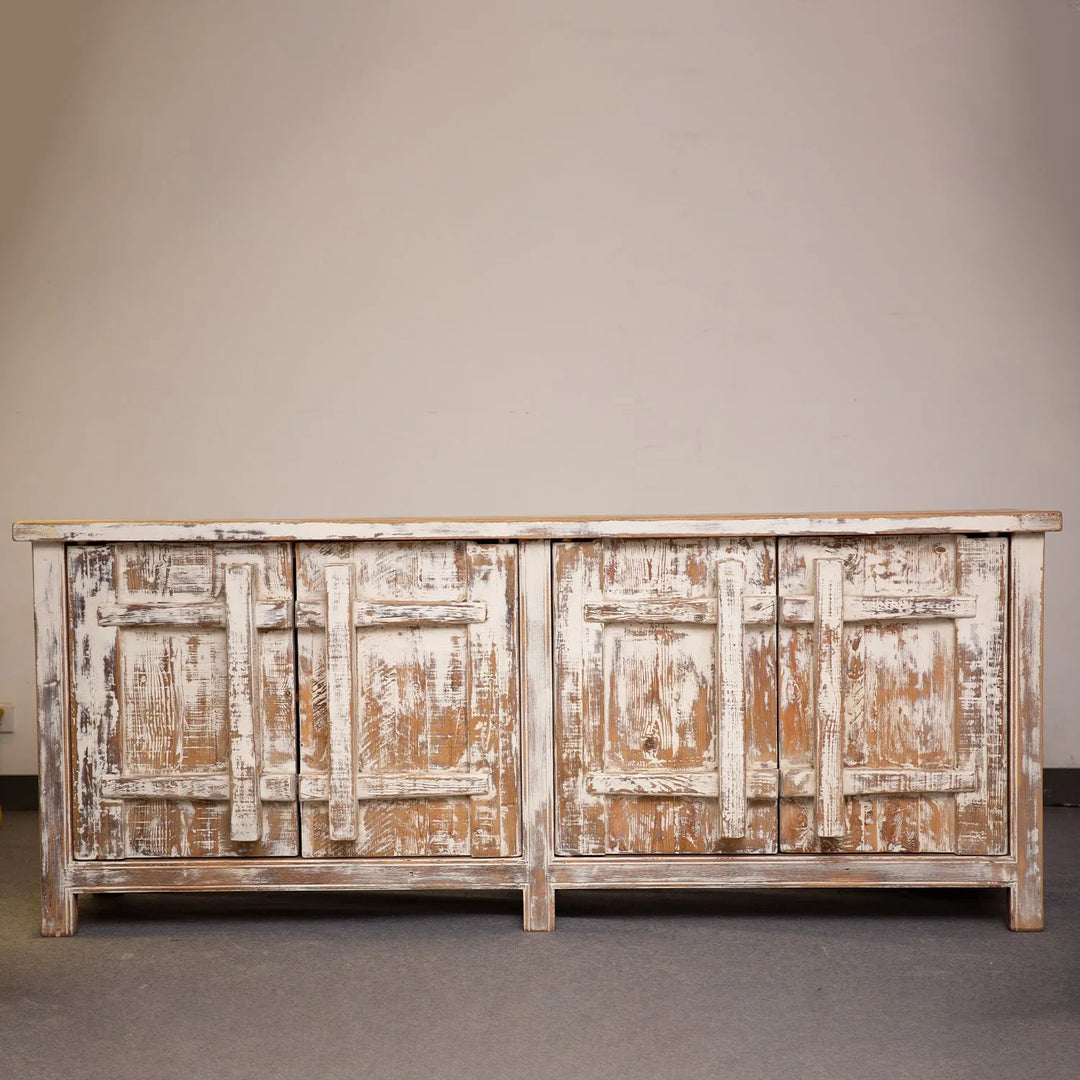 Rustic pine wood storage cabinet pine phantom primary product view.