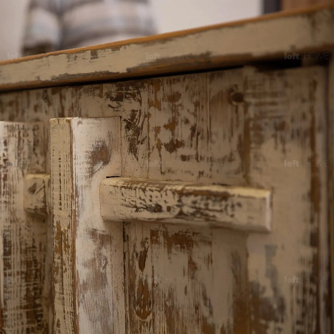 Rustic pine wood storage cabinet pine phantom with context.