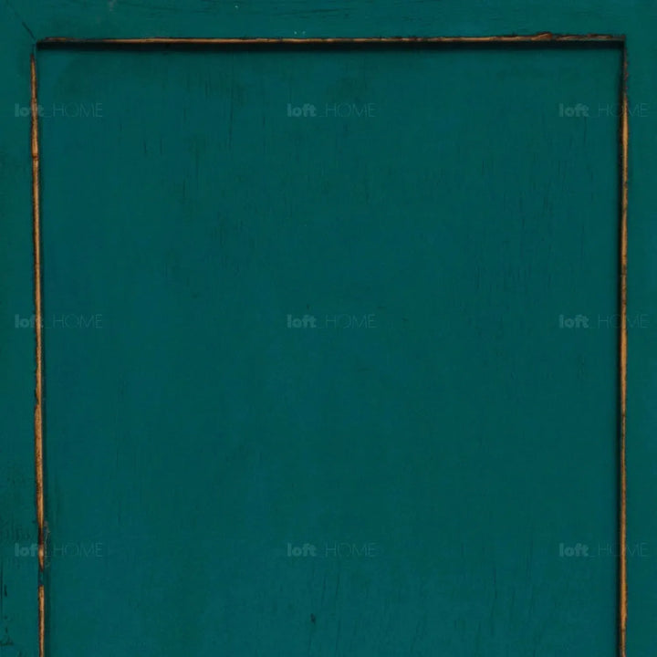 Rustic pine wood storage cabinet heirloom color swatches.