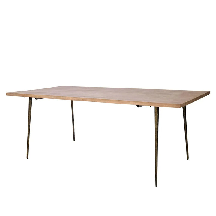 Rustic wood dining table splendor with context.